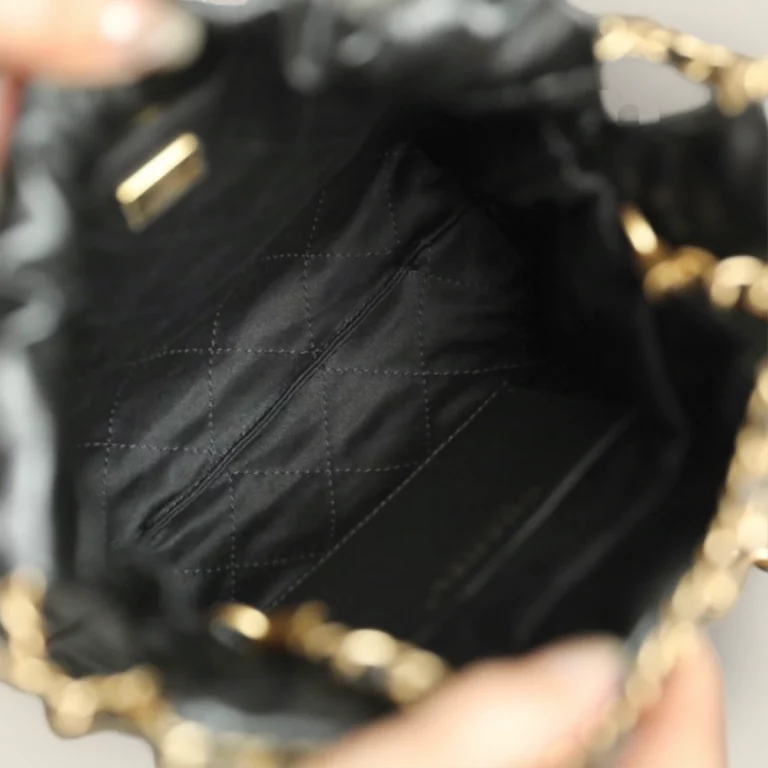 頂級精仿Chanel 23S春夏系列黑金Mini購物袋高仿精品
