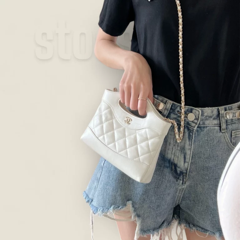 頂級高仿香奈兒24S春夏系列AP3656|白色單肩包經典款