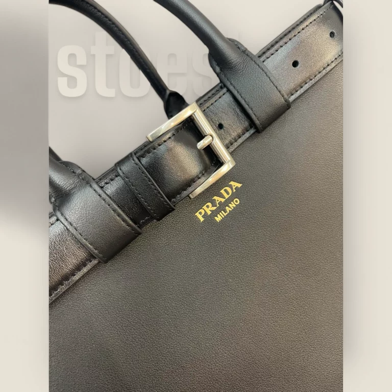 頂級普拉達1BA416 Double Bag 黑色系列 - 頂級奢華，優雅必備 頂級普拉達