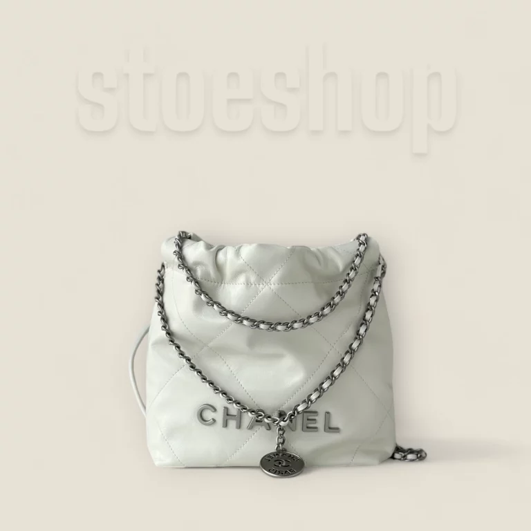 超A高仿Chanel 23S系列白色小牛皮Mini購物袋精品版