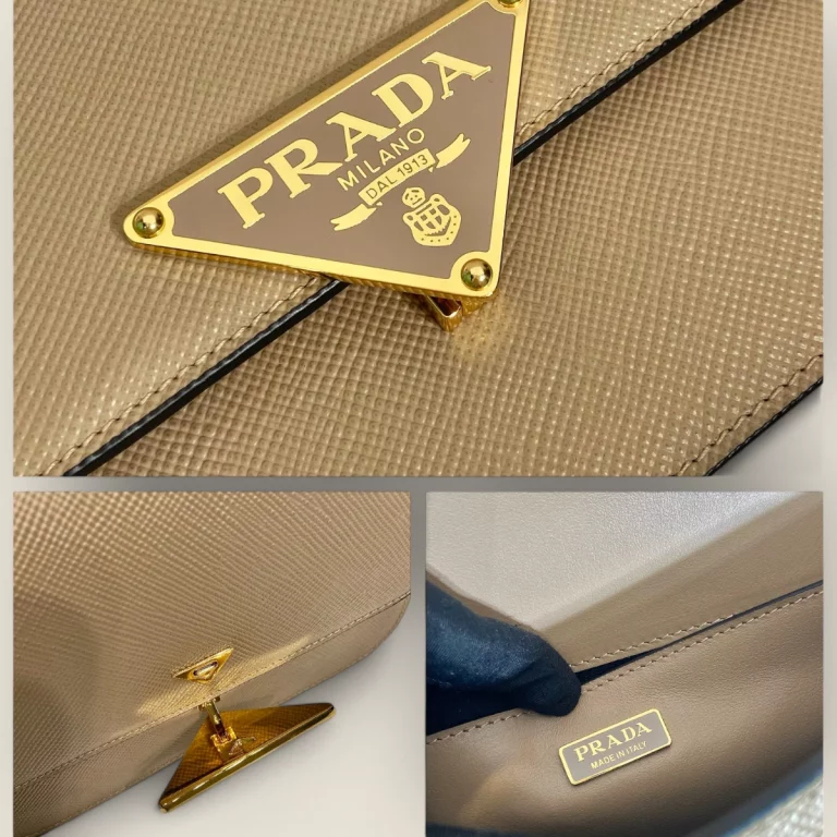 複製高仿普拉達Prada單肩包 - 1BD320米黃色，時尚必備 - 1BD320-2A4A-F0036-V-OTO