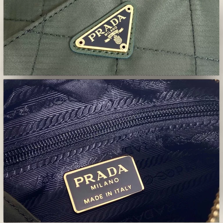 頂級高仿普拉達Prada軍綠色單肩包 - 優質免檢中古包1BD632