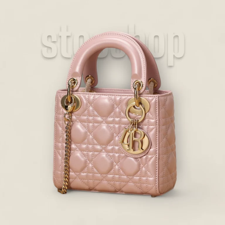 超級高仿迪奧 Lady系列珠光粉小羊皮Mini包款 - 精品 貨號: M0505OADU-M15P 20 超級高仿迪奧 Lady系列珠光粉小羊皮Mini包款 - 精品 貨號: M0505OADU-M15P