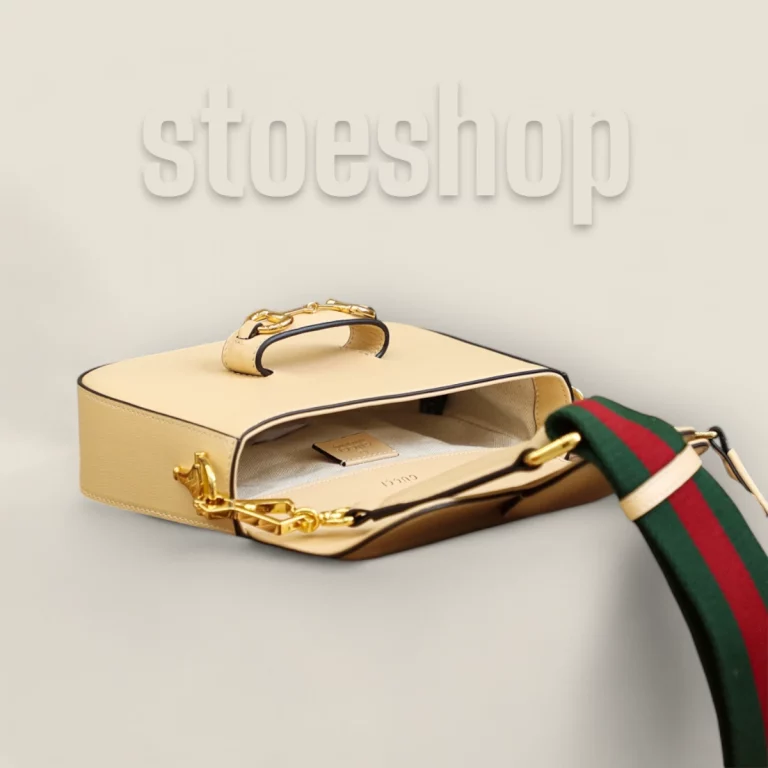 古馳 Horsebit 系列米色小號精品高仿皮包 - 頂級版貨號:658574-18YSG-9878
