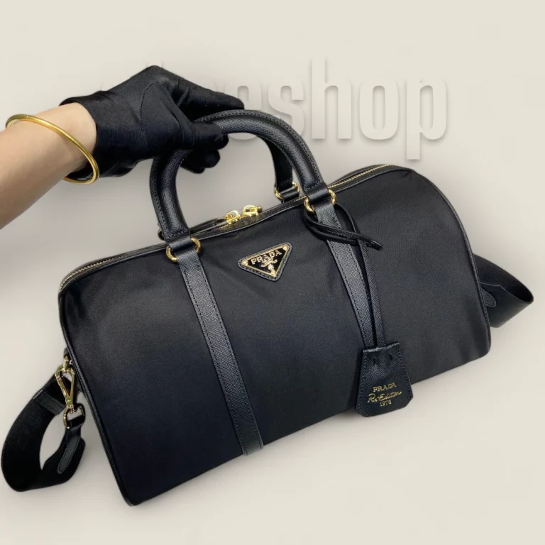 臺灣高仿普拉達Prada ReEdition系列手提包 - 黑色購買指南 1BB233