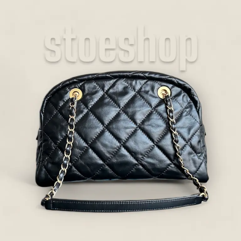 頂級精仿Chanel 24A Bowling Bag保齡球包——法國Montebello胎牛皮與復古砂金完美結合的時尚之選 頂級精仿Chanel