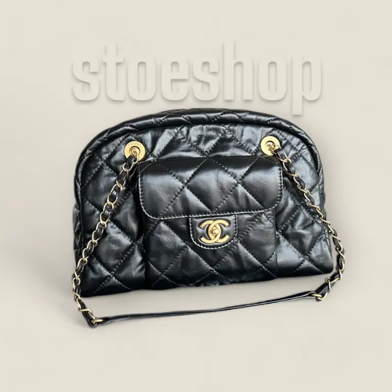 頂級精仿Chanel 24A Bowling Bag保齡球包——法國Montebello胎牛皮與復古砂金完美結合的時尚之選
