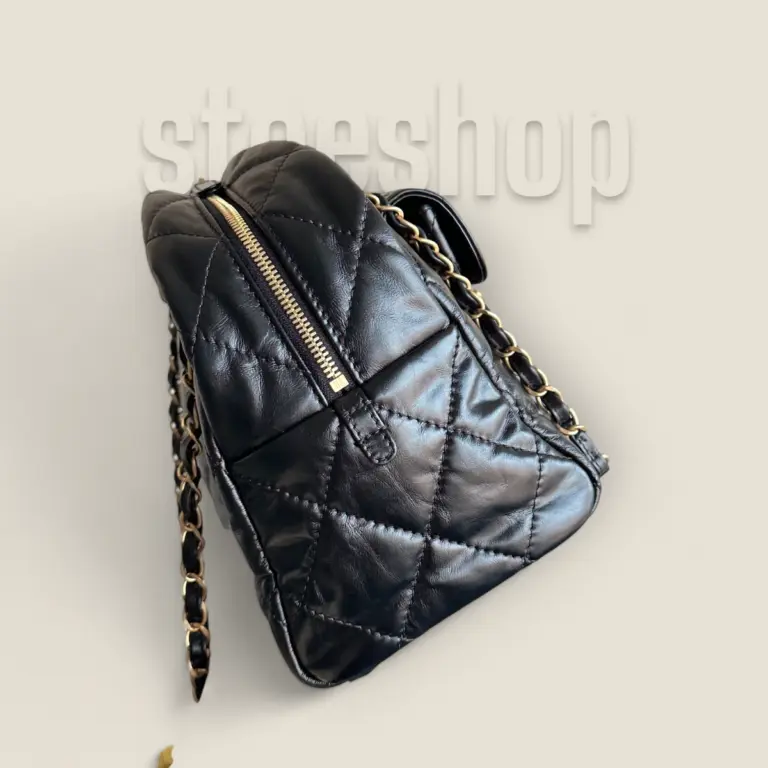頂級精仿Chanel 24A Bowling Bag保齡球包——法國Montebello胎牛皮與復古砂金完美結合的時尚之選 頂級精仿Chanel
