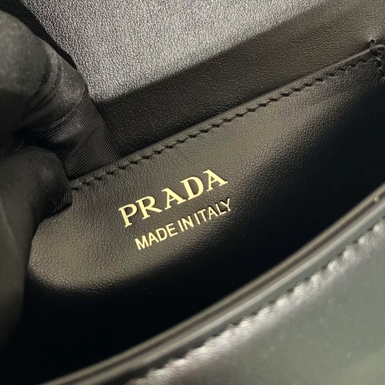 頂級高仿普拉達Prada單價包 - 黑色小牛皮1BD365