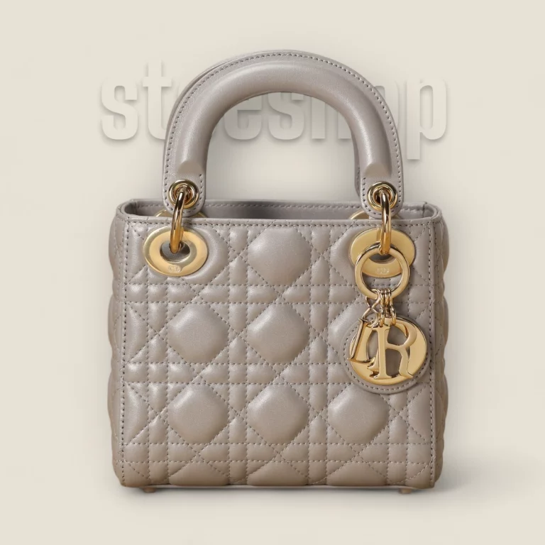 臺灣高仿迪奧 Lady系列乳灰色小羊皮迷你包 - 精品 貨號: M0505OADU-M11G 20 臺灣高仿迪奧 Lady系列乳灰色小羊皮迷你包 - 精品 貨號: M0505OADU-M11G
