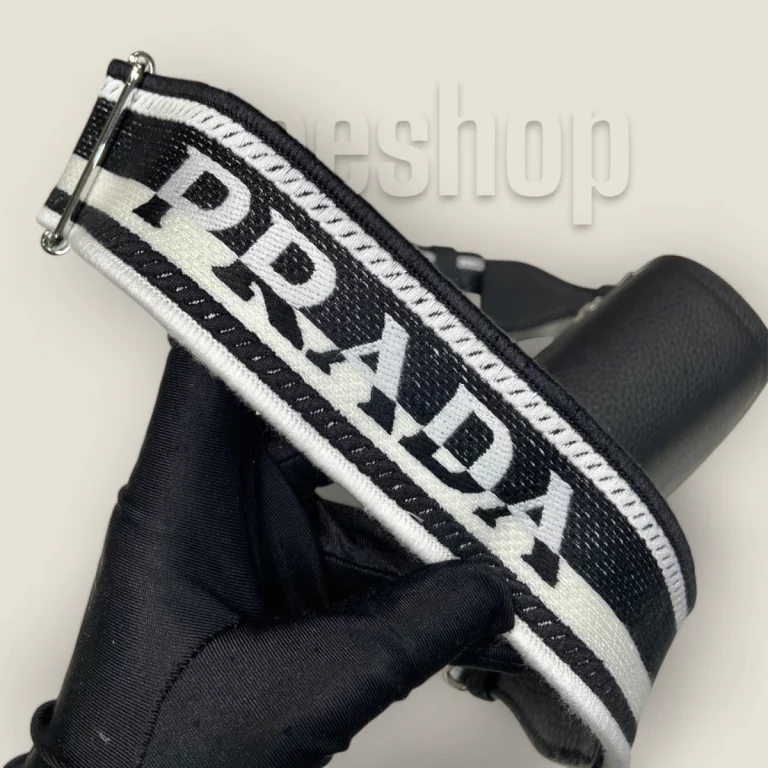 包包高仿普拉達Prada黑色斜跨單肩包1BD332 | 高品質時尚手袋 | 貨號: 1BD332-2DKV-F0002-V-3OO