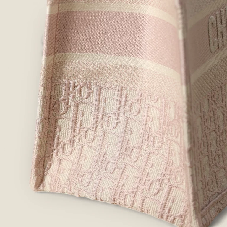 原單高仿迪奧 Book Tote系列：精緻Oblique印花粉色M款 貨號: M1296ZRIW-M912