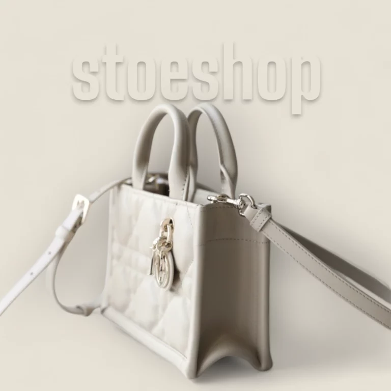 高仿迪奧 Book Tote系列 牛皮革淺卡其單肩包 - S5573OWHP-M56U