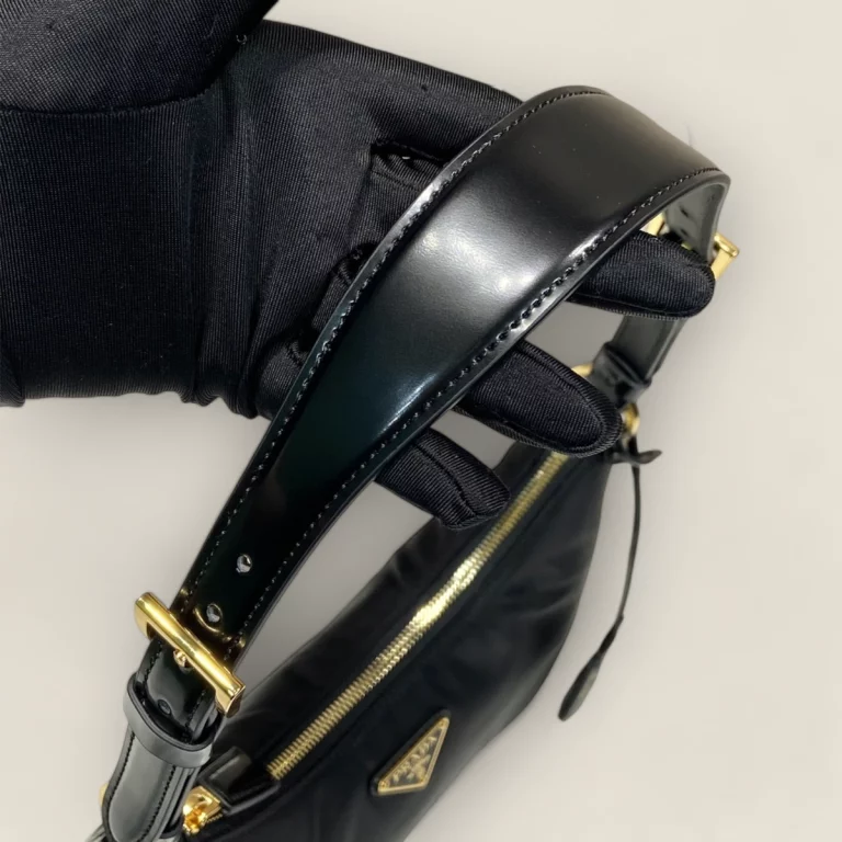 超級複製高仿普拉達Prada Re-Edition 1BC214腋下包 - 1BC214-R789-F0002