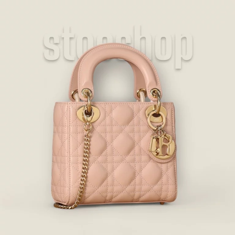 原單高仿迪奧 Lady系列小羊皮Mini胭脂粉包，時尚精品 M0505ONGE-M413