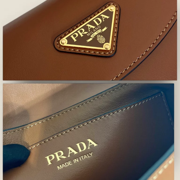超級複製高仿普拉達Prada單肩腋下包棕色 - 免檢精品，時尚必備 1BD358-2AIX-F02Z8