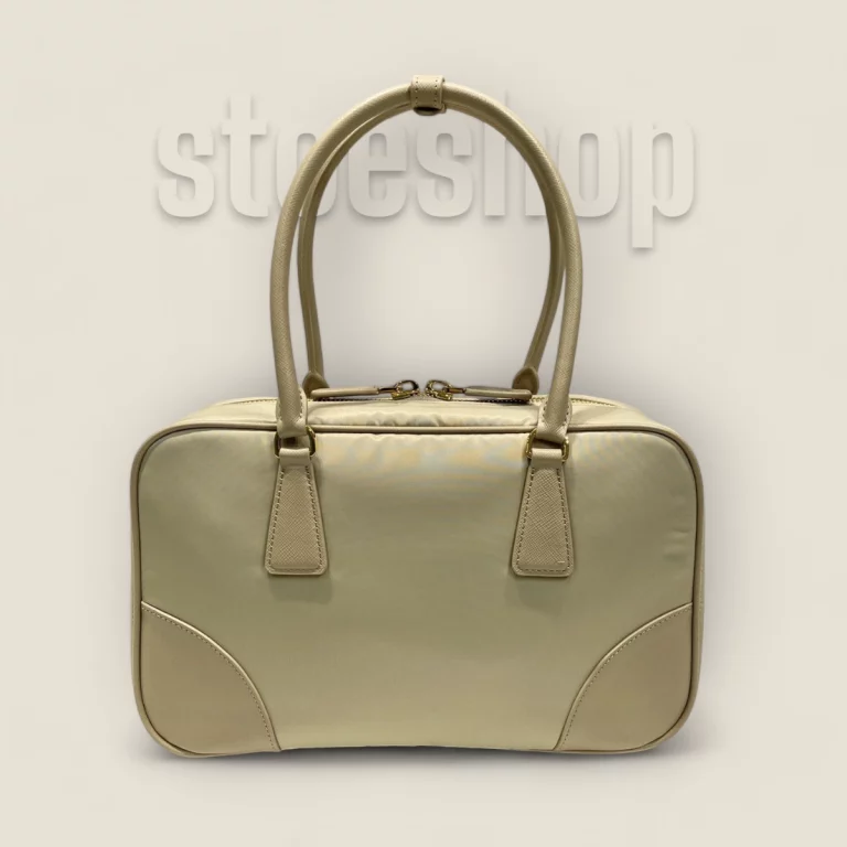 超級複製高仿普拉達Prada ReEdition系列手提袋：大號卡其複刻版貨號: 1BB115-R064-F0040-V-OOO