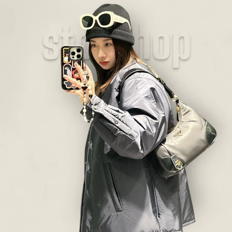 超級複製高仿普拉達Prada Re-Edition 1BC214腋下包 - 1BC214-R789-F0002