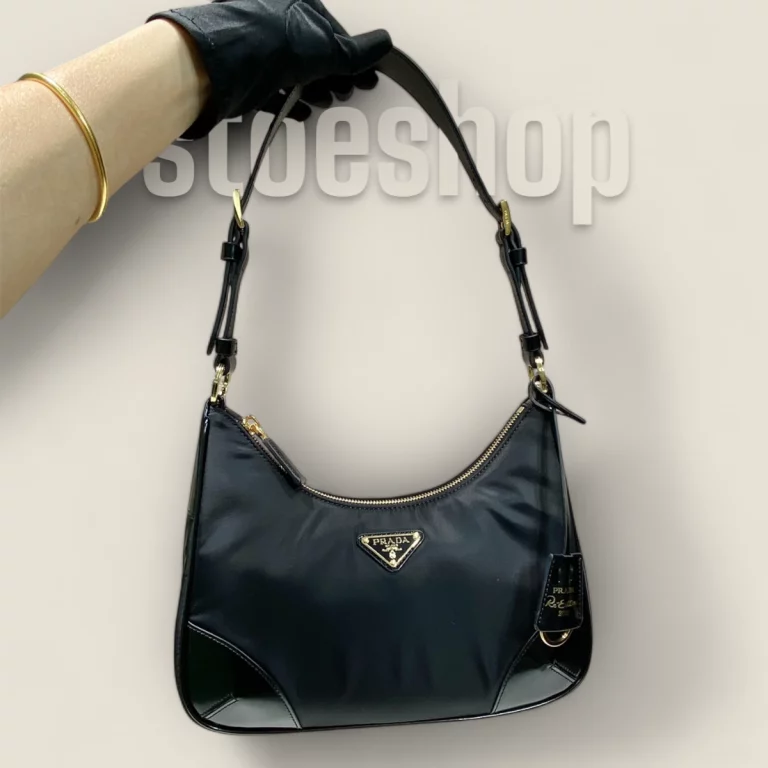 超級複製高仿普拉達Prada Re-Edition 1BC214腋下包 - 1BC214-R789-F0002