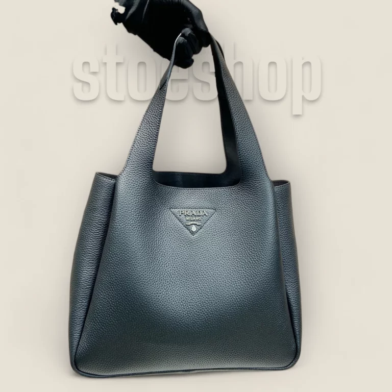 頂級複製高仿普拉達Prada Tote系列菜籃子大號黑色 | 精品手袋 1BG338-2DKV-F0002-V-OOM