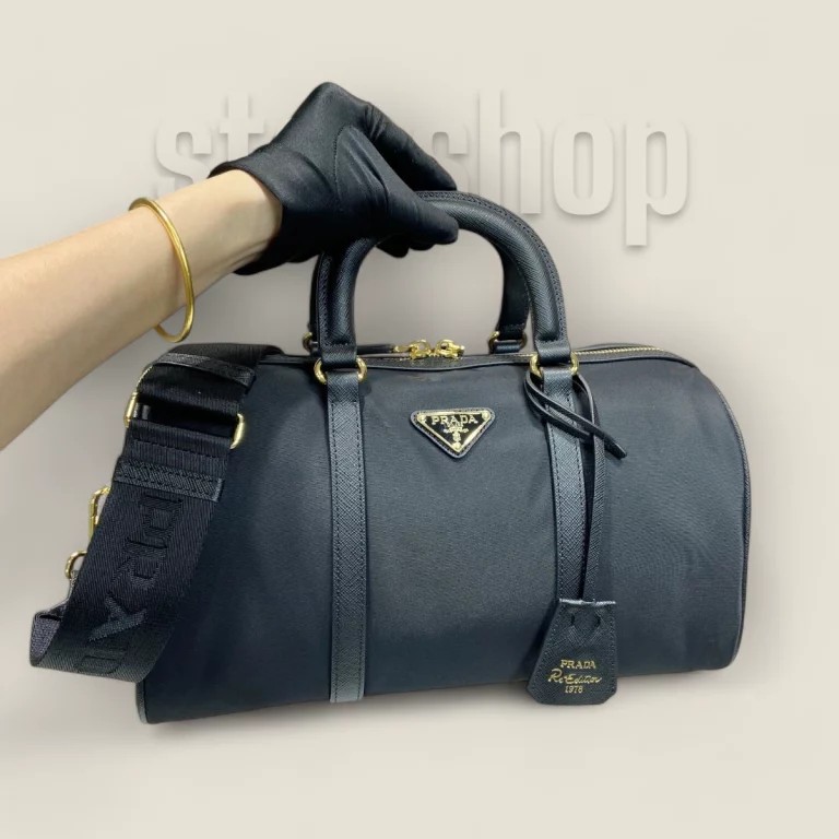 臺灣高仿普拉達Prada ReEdition系列手提包 - 黑色購買指南 1BB233