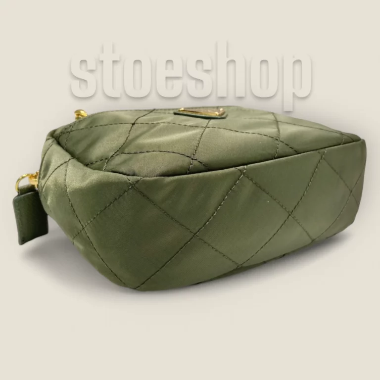 頂級高仿普拉達Prada軍綠色單肩包 - 優質免檢中古包1BD632