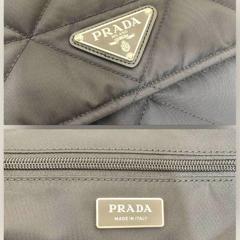 包包高仿普拉達Prada ReEdition系列黑色郵差包 - 無需檢驗的完美複製品 1BD256