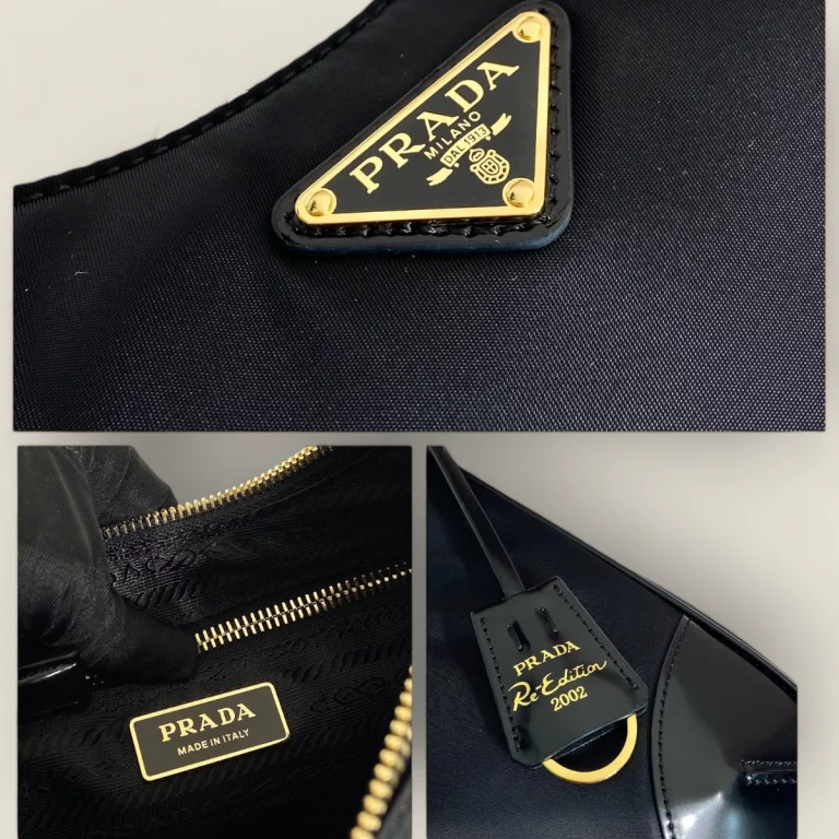 超級複製高仿普拉達Prada Re-Edition 1BC214腋下包 - 1BC214-R789-F0002