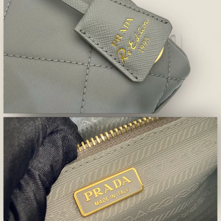 超級複製高仿普拉達Prada ReEdition系列中古袋 - 1BG468淺藍色，時尚選擇