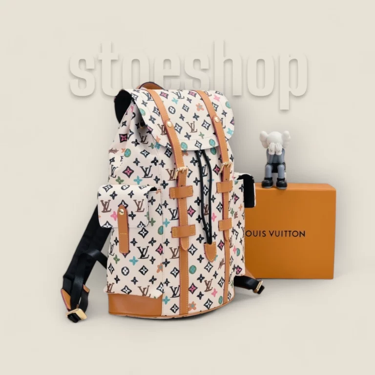 顶级精仿LV与Tyler联名款Christopher中号双肩包——手绘Monogram与个性元素的完美融合 顶级精仿LV