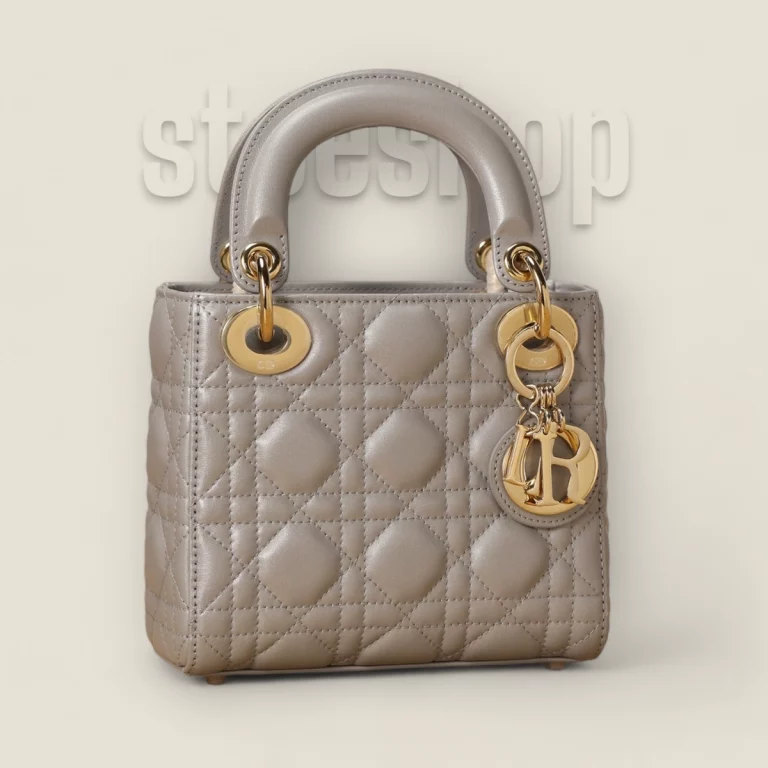 臺灣高仿迪奧 Lady系列乳灰色小羊皮迷你包 - 精品 貨號: M0505OADU-M11G 21 臺灣高仿迪奧 Lady系列乳灰色小羊皮迷你包 - 精品 貨號: M0505OADU-M11G