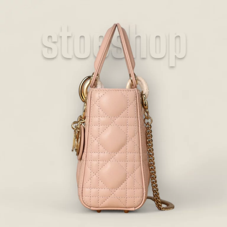 原單高仿迪奧 Lady系列小羊皮Mini胭脂粉包，時尚精品 M0505ONGE-M413