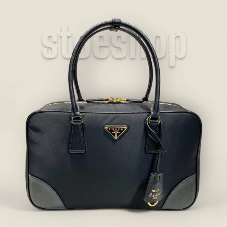 臺灣精品高仿普拉達Prada ReEdition系列手提袋：大號黑色複刻版 貨號: 1BB114-R064-F0002-V-OOO