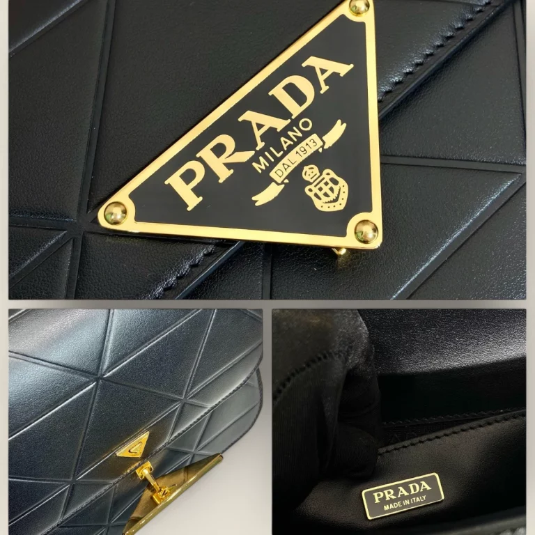 頂級複製高仿普拉達Prada黑色單肩包系列 - 時尚與奢華的完美結合 1BD320 17 頂級複製高仿普拉達Prada黑色單肩包系列 - 時尚與奢華的完美結合 1BD320