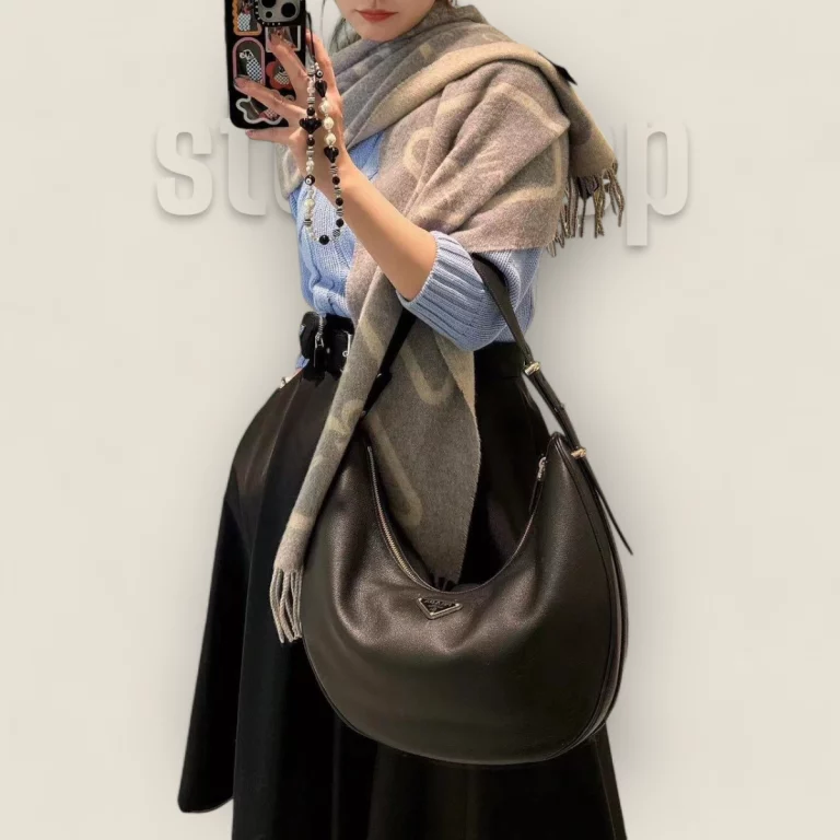 一比一高仿普拉達Prada Moon手袋系列 1BC212 大號黑色 - 時尚精品手袋 1BC212-2CYS-F0002