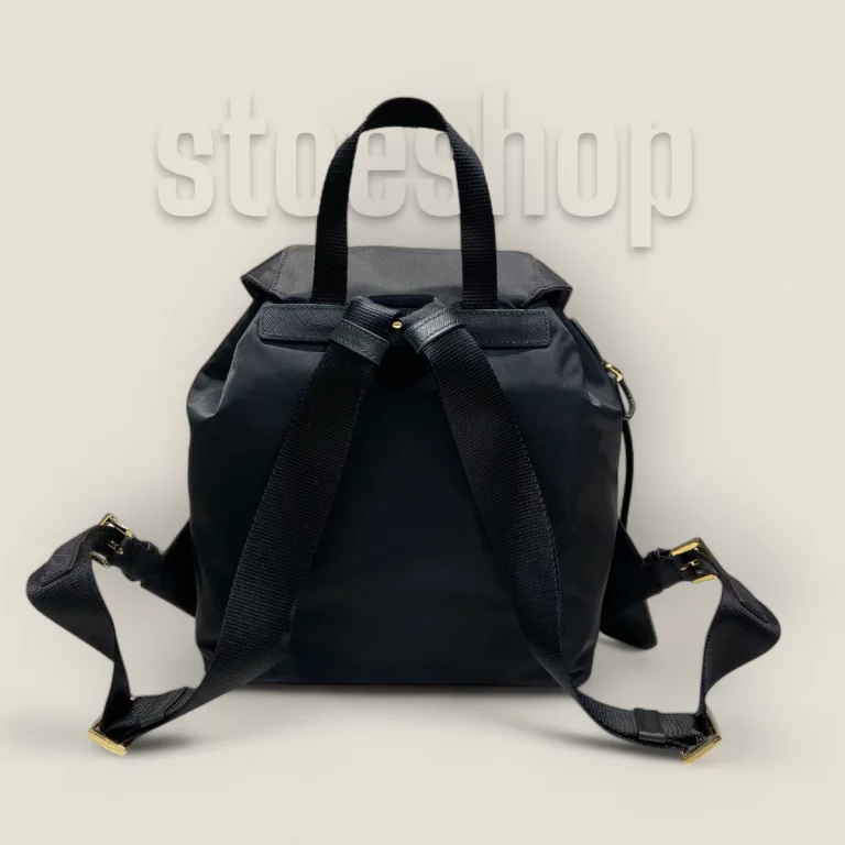 包包高仿普拉達Prada雙肩包1BZ677金扣 - 中古精品時尚包 1BZ677-RV44-F0632