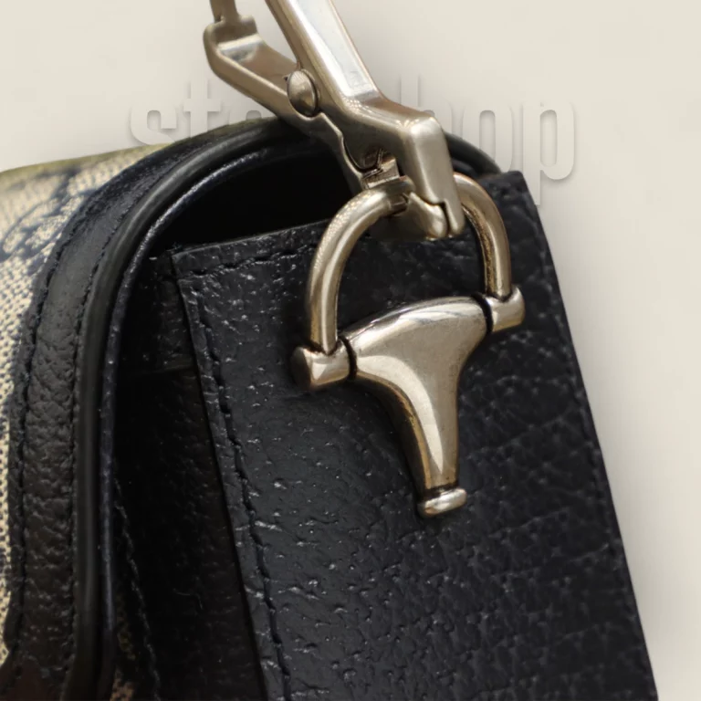獨家復刻古馳迷你單肩包 - 高品質Horsebit馬銜扣系列頂級版貨號:658574-96IWN-4076