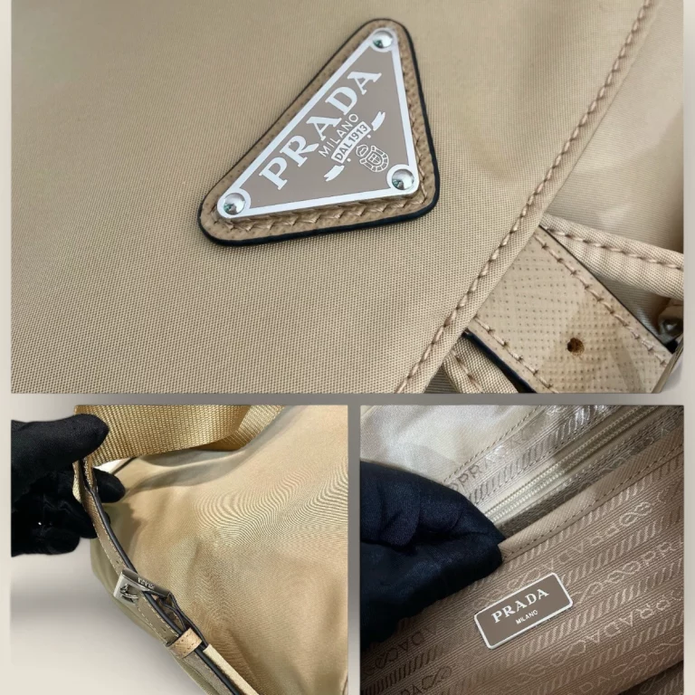 頂級原單高仿普拉達Prada男士雙肩包系列 - 棕色精品背包 1BZ677-RV44-F0F24-V-OOO