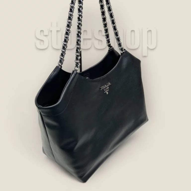 頂級複製高仿普拉達Prada Tote系列黑色複刻版 - 時尚潮流包包推薦 - 貨號: 1BA638