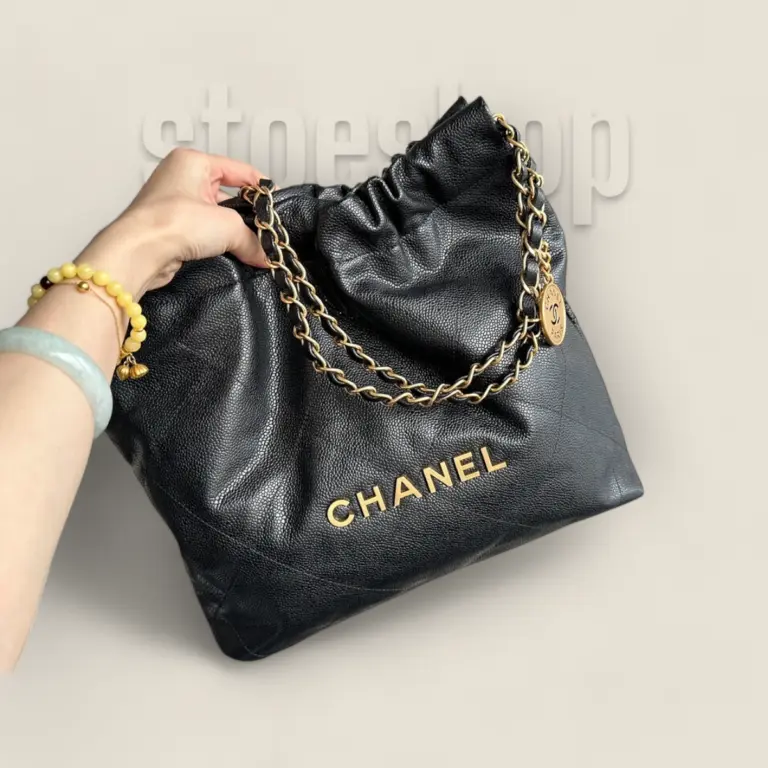 2024香奈兒新款垃圾袋頂級品質 24B 22bag 黑金小號——HAAS荔枝紋小牛皮與復古砂金五金的奢華典範 2024香奈兒新款垃圾袋頂級品質