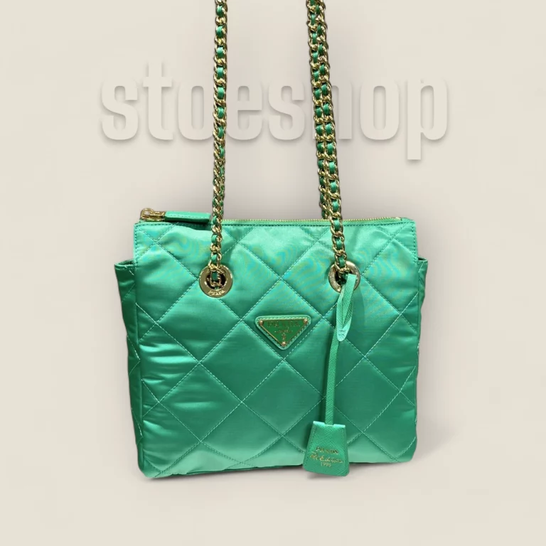 頂級複製高仿普拉達Prada ReEdition系列綠色中古包 - 無檢版精品 1BG468