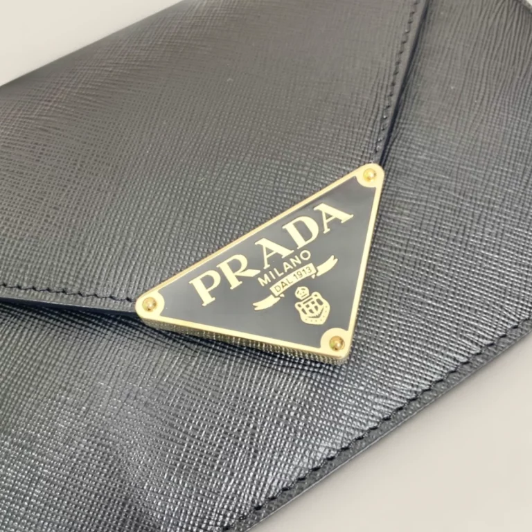 頂級複製高仿普拉達Prada鏈條單肩包 - 黑色1BD318，時尚必備 1BD318-NZV-F0002-V-CTO