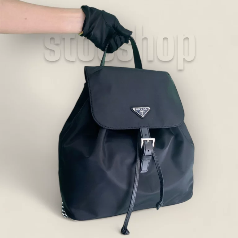 香港高仿普拉達Prada中古背包 | 黑色大號，品質卓越 | 1BZ830
