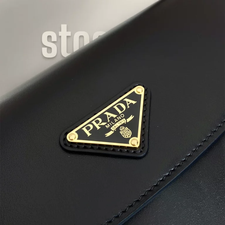 頂級高仿普拉達Prada單價包 - 黑色小牛皮1BD365