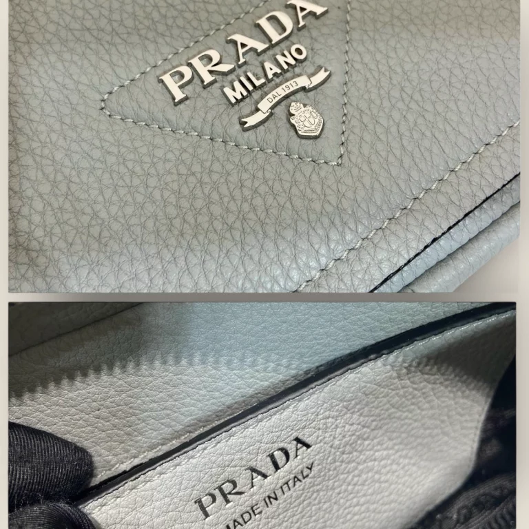 複製高仿普拉達Prada斜跨單肩包霧藍色 | 時尚潮流包包推薦 1BD332-2DKV-F010I-V-V3OO
