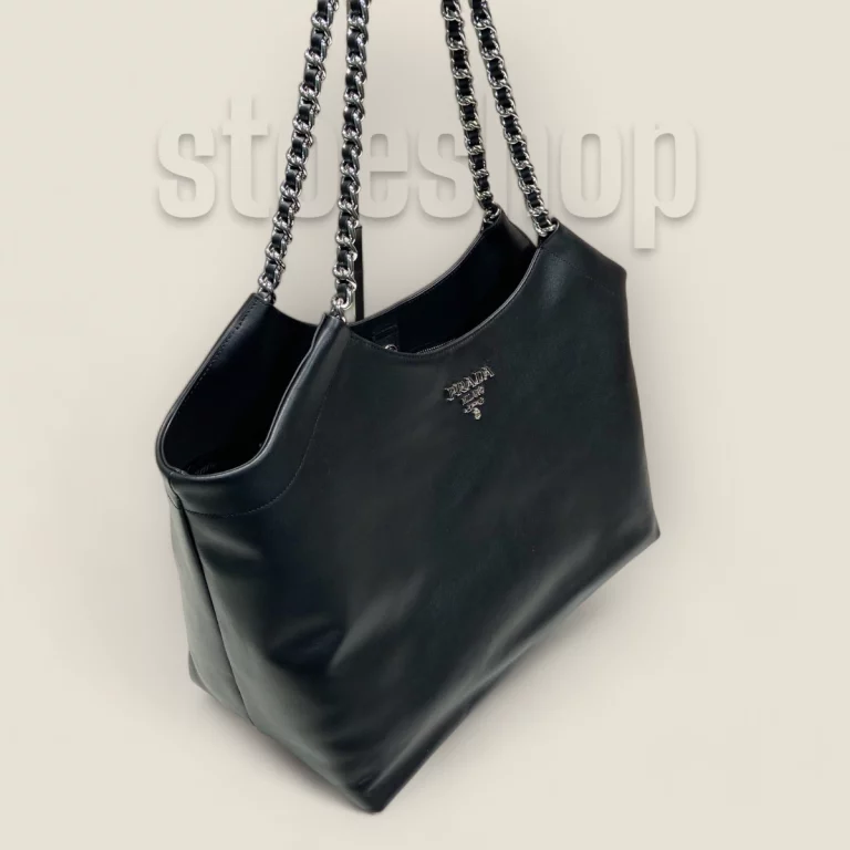 頂級複製高仿普拉達Prada Tote系列黑色 - 精緻時尚的必備包款1BA638