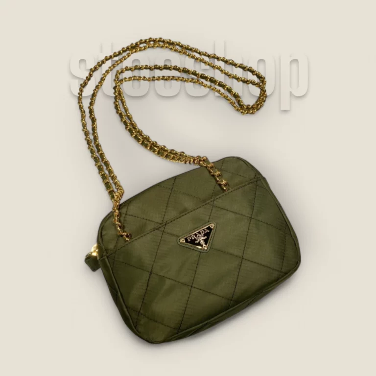 頂級高仿普拉達Prada軍綠色單肩包 - 優質免檢中古包1BD632