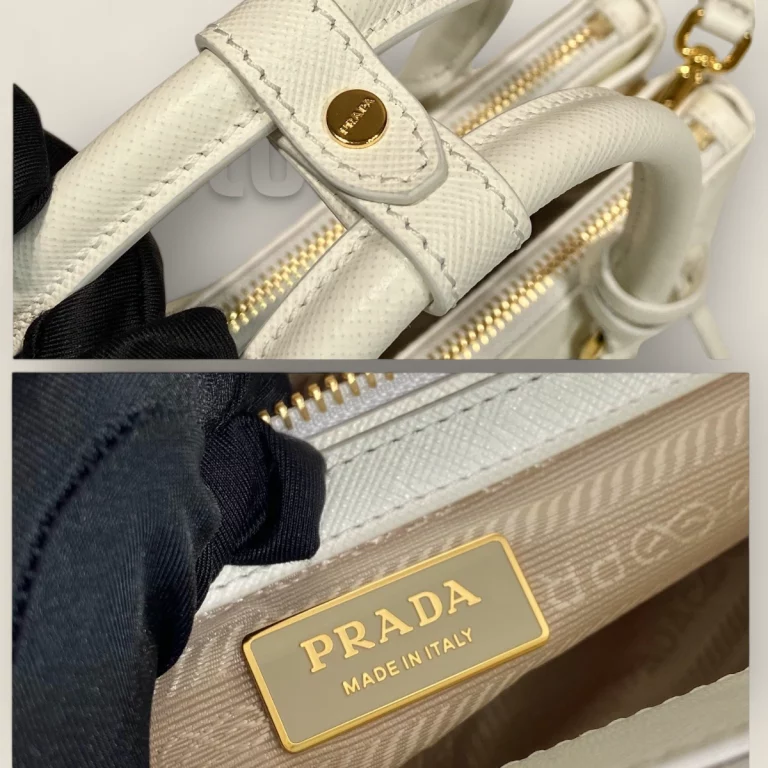 一比一高仿普拉達Prada手提包 - 白色 | 貨號: 1BA896