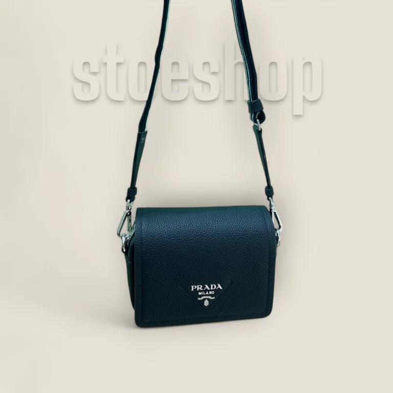 包包高仿普拉達Prada黑色斜跨單肩包1BD332 | 高品質時尚手袋 | 貨號: 1BD332-2DKV-F0002-V-3OO