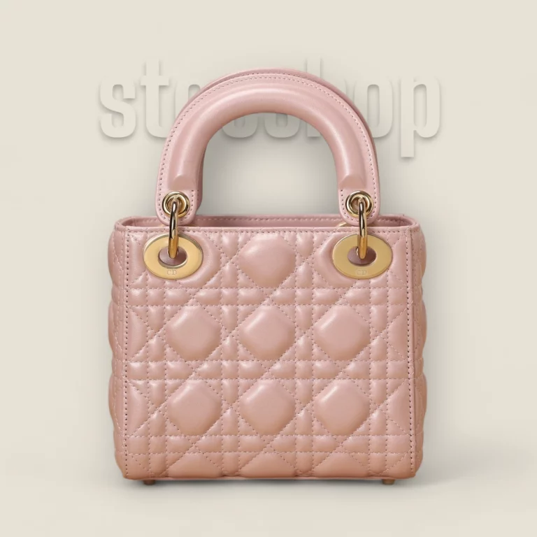 超級高仿迪奧 Lady系列珠光粉小羊皮Mini包款 - 精品 貨號: M0505OADU-M15P 18 超級高仿迪奧 Lady系列珠光粉小羊皮Mini包款 - 精品 貨號: M0505OADU-M15P